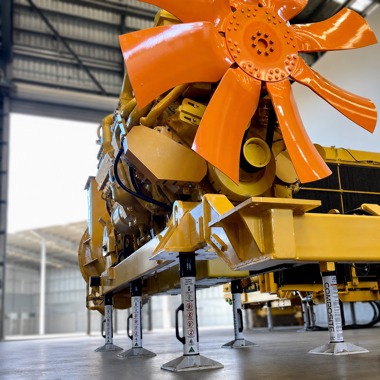 Front view of 15-tonne Composite Stand