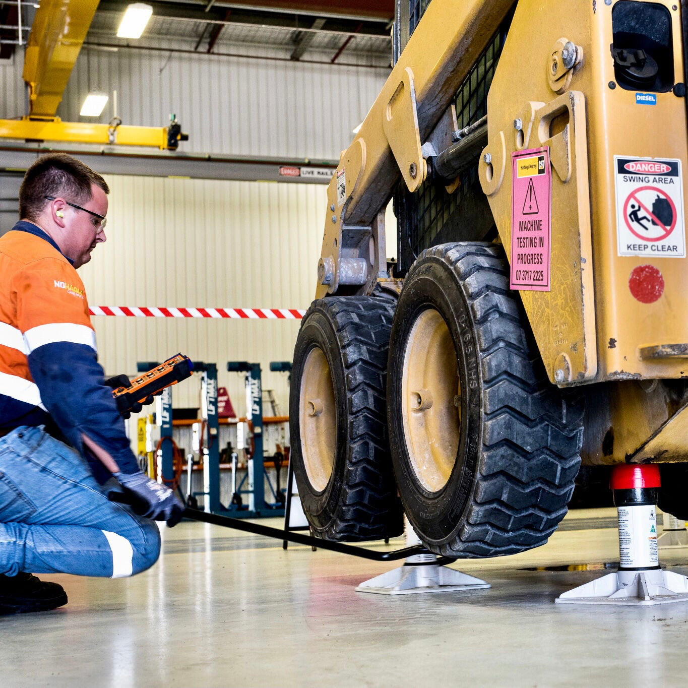 Placement hook suitable for 8-tonne forklift stand, 15-tonne and 25-tonne Composite Stands