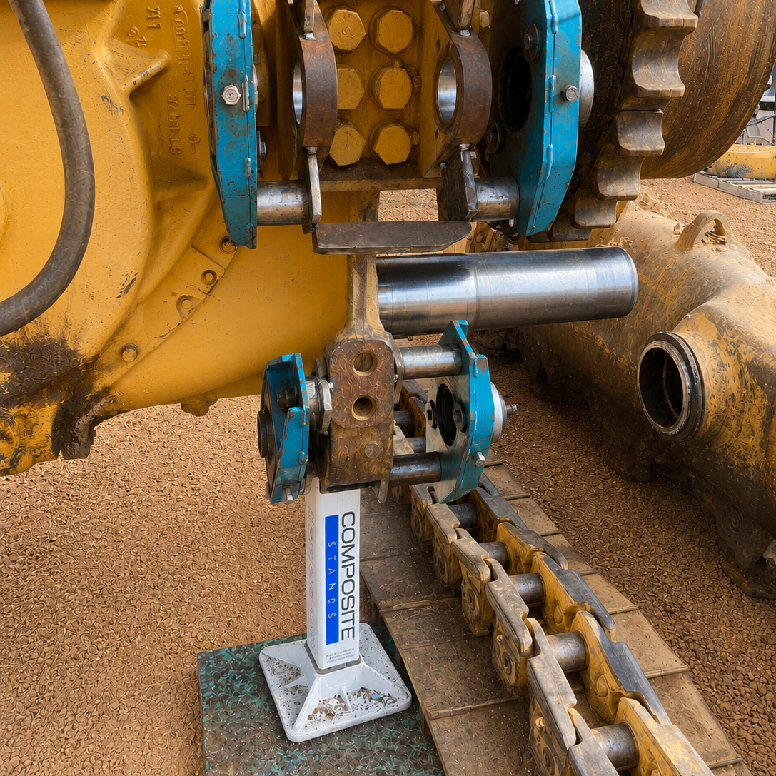 Front view of a 25-tonne Composite Support Stand