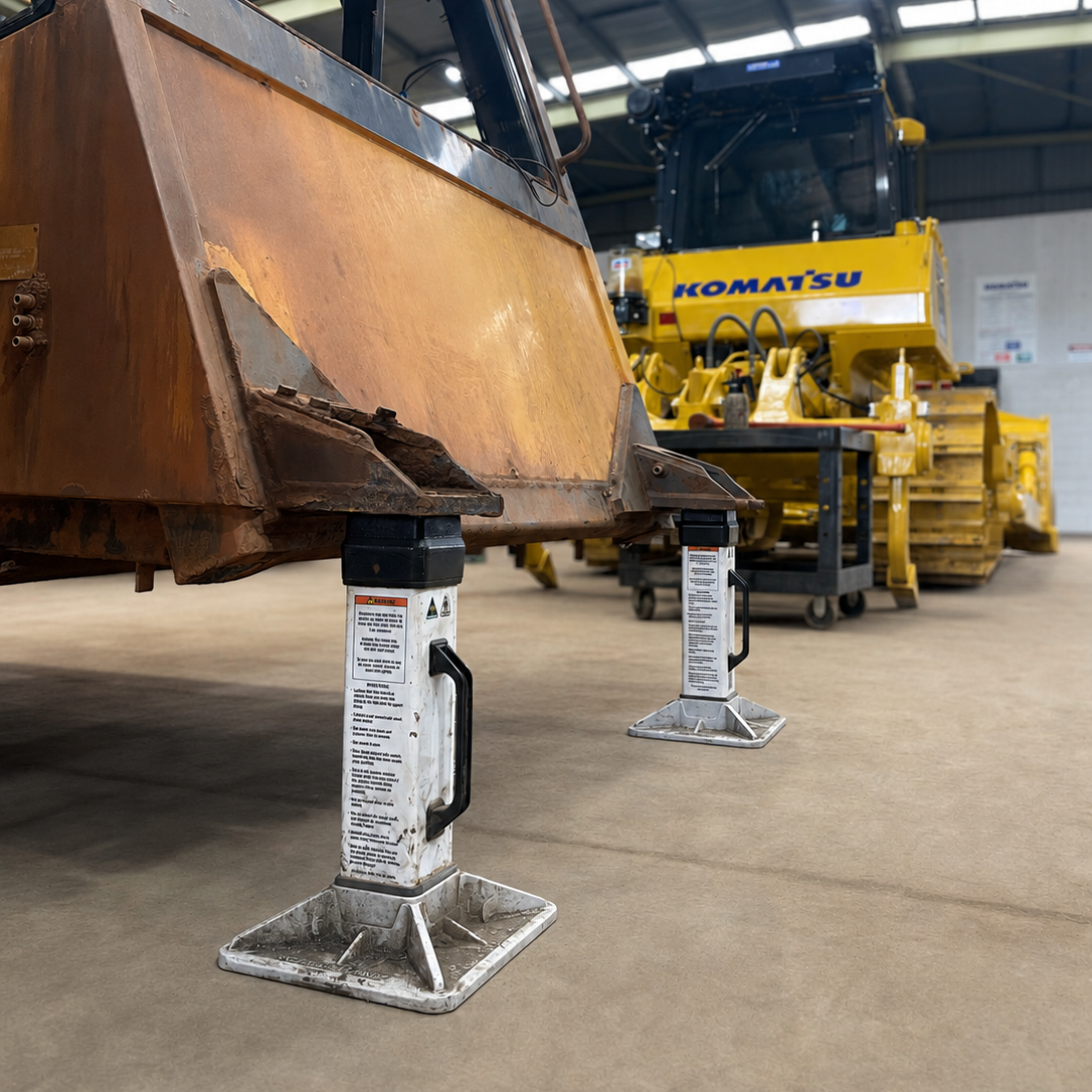 Front view of a 25-tonne Composite Support Stand