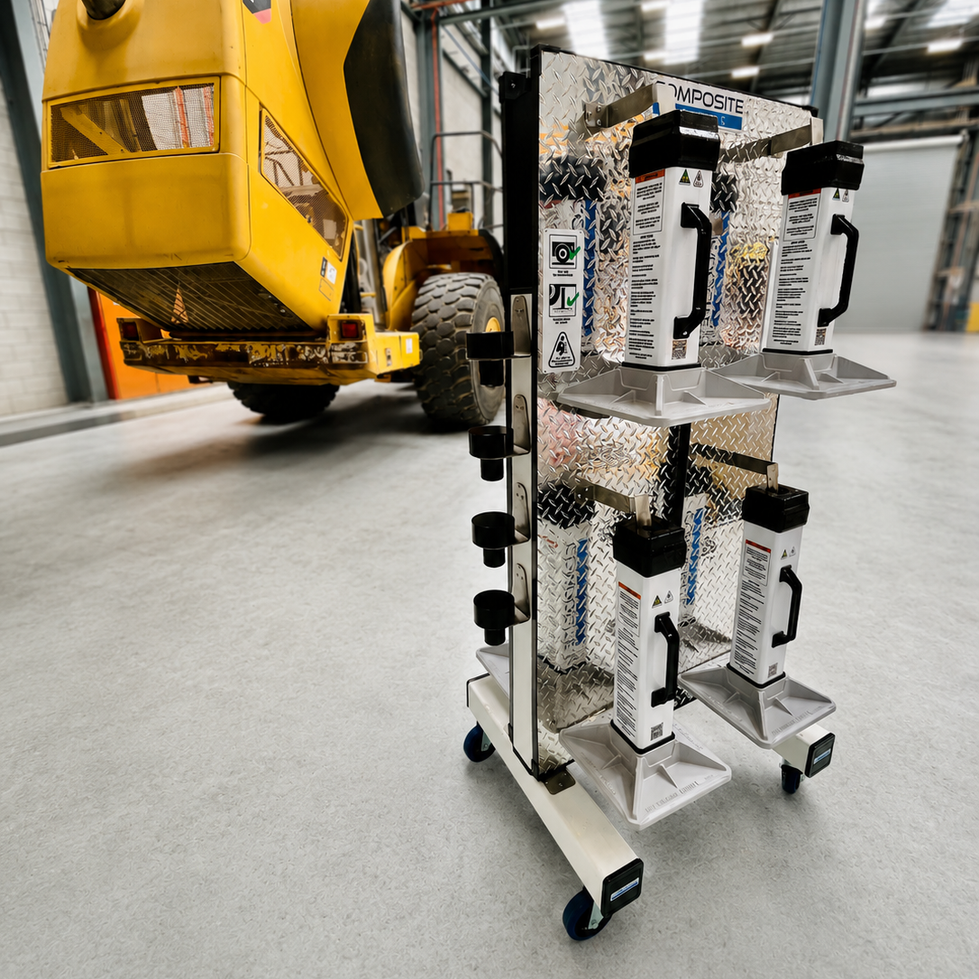 Front view of a 25-tonne Composite Support Stand