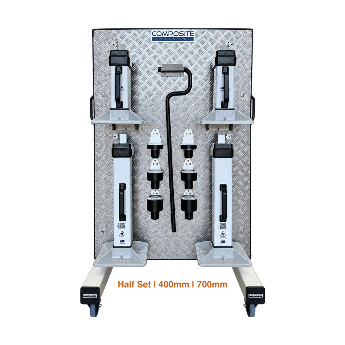 25 tonne Workshop Package with 2 x 400mm Composite Stands and 2 x 700mm Composite Stands 