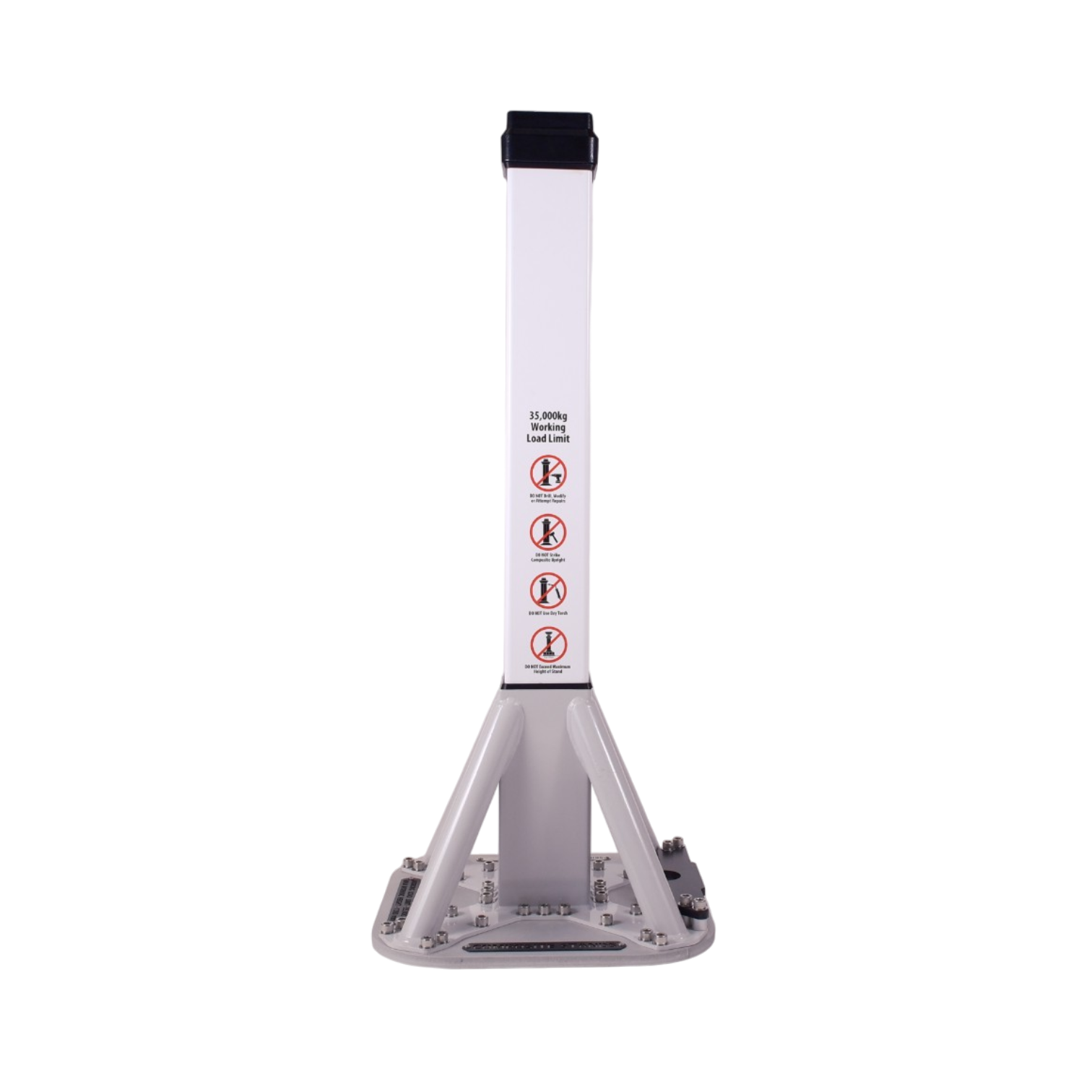 Front view of a 35-tonne T3 Composite Support Stand