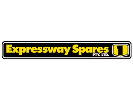 Logo of Expressway Spares Pty. Ltd. with yellow text on a black background