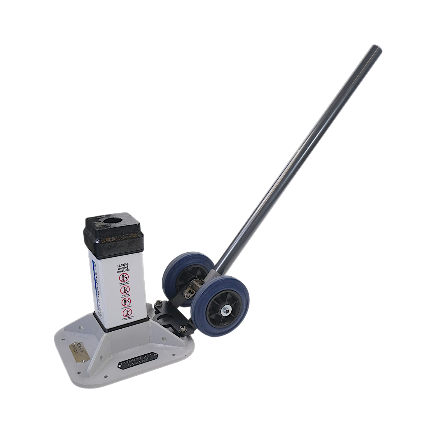 Placement trolley suitable for adaptor plates for T2, T3 and DZ Composite Stands
