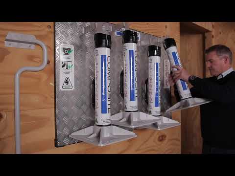 Wall mounted storage suitable for 15-tonne and 25-tonne Composite Stand
